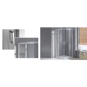   Wellis Aquarius 80 két tolóajtós íves kabin, Easy Cleannel, üvegtörés garanciával