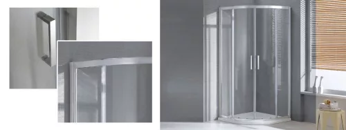 Wellis Aquarius 80 két tolóajtós íves kabin, Easy Cleannel, üvegtörés garanciával