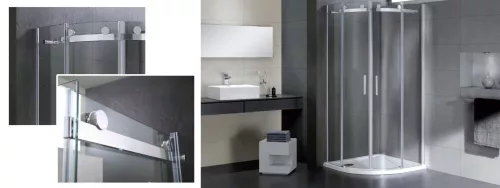 Wellis Virgo két tolóajtós íves kabin, Easy Cleannel, üvegtörés garanciával