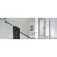 Wellis Quadrum Black egy nyílóajtós szögl. kabin, Easy Cleannel, üvegtörés garanciával