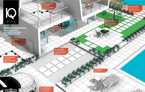 La Fabbrica I QUARZI kerámia burkolólap