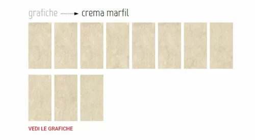 AVA La Fabbrica CREMA MARFIL kerámia burkolólap