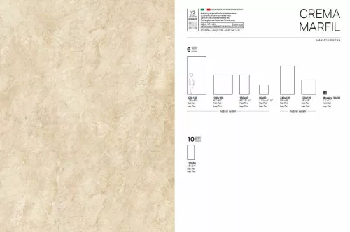 AVA La Fabbrica CREMA MARFIL kerámia burkolólap