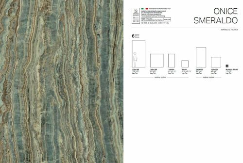 AVA La Fabbrica ONICE SMERALDO kerámia burkolólap