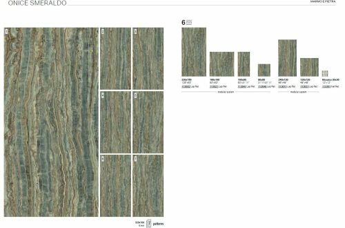 AVA La Fabbrica ONICE SMERALDO kerámia burkolólap