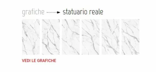AVA La Fabbrica STATUARIO REALE kerámia burkolólap