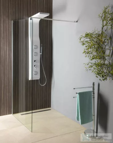 Aqualine-Sapho WALK IN Fix zuhanyfal 110x190cm, átlátszó üveg 6mm (WI111)