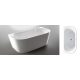 Wellis Calabria White szabadon álló kád fehér külsővel