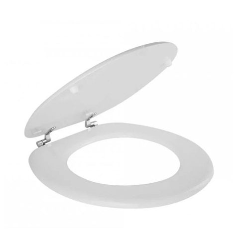 Diplon WC ülőke MDF króm zsanérral, fehér (WSM5518)