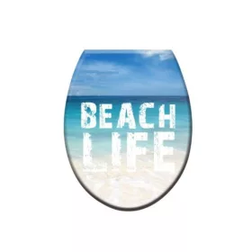WC ülőke MDF BEACH LIFE feliratos (Styron:WÜ-101)