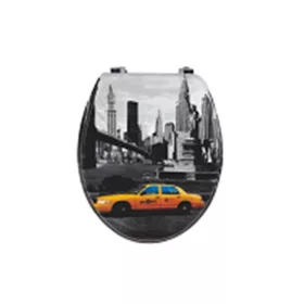 WC ülőke MDF NEW YORK TAXI mintás (Styron:WÜ-102)