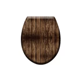 WC ülőke MDF DESZKA SÖTÉTBARNA mintás (Styron:WÜ-89)