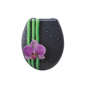WC ülőke MDF BAMBUSZ  + ORCHIDEA (Styron:WÜ-94)