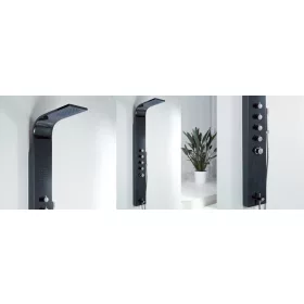 Wellis Mariner Black Matt  termosztátos zuhanypanel