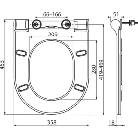 Ravak WC ülőke Uni Chrome Slim SoftClose X01550