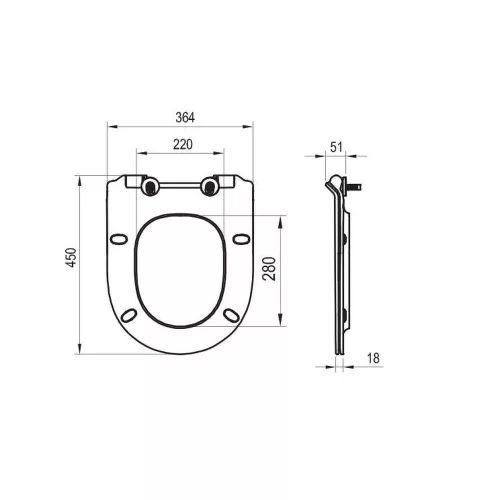 Ravak WC ülőke VITA Slim SoftClose fehér X01861