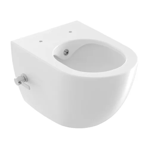 Ravak UNI CHROME RimOff fali WC bidé funkcióval, keverő csapteleppel, ülőke nélkül
