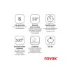 Ravak Termo 300 zuhanyoszlop termosztátos csapteleppel, króm TE 093.01CR