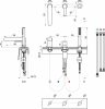 Ravak Puri háromlyukas kádcsaptelep fekete PU 026.20BL X070186