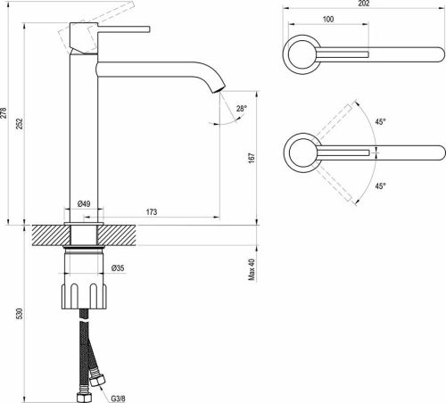 Ravak Espirit ES 014.10WV álló mosdócsaptelep White Velvet