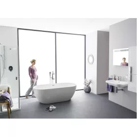   Ravak FREEDOM padlón álló kádcsaptelep fekete FM 080.20BL.RB07A (R-box nélkül)