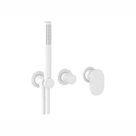   Ravak SPRING SG 065.10WHM.O2 +S Falba süllyesztett csaptelep szettel, kétutas, belső egységgel - MATT FEHÉR