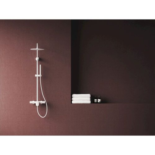 Ravak SPRING SG 098.10WHM Zuhanyoszlop szettel - MATT FEHÉR