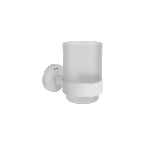 Ravak KONA KN 210.10WHM Pohártartó üvegpohárral, white matt