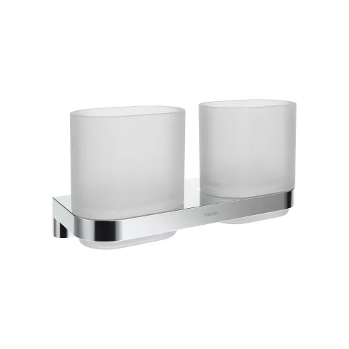 Ravak CHROME CR II 220.00CR Dupla pohártartó, üveg, króm