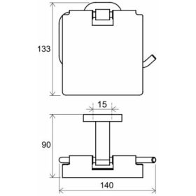Ravak Chrome WC papír tartó CR 400 (Kifutó-2026)