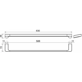 Ravak Törölközőtartó króm TD 310 63 cm X07P325