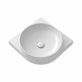   Ravak Yard 450 C mosdó fehér kerámia csapfurat nélkül 450x450x125mm