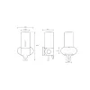 Sapho BEMETA HOTEL Szappanadagoló 350ml, inox/matt (151109015)(XP101)