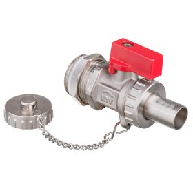   INVENA Kazántöltő-ürítő szelep, tömlővéggel, kupakkal, KM, 3/4"