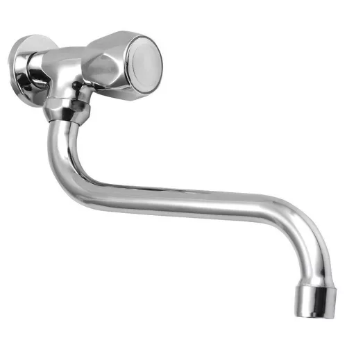 Sapho/Aqualine Faliszelep alsó kifolyóval 1/2" króm (ZY1812)