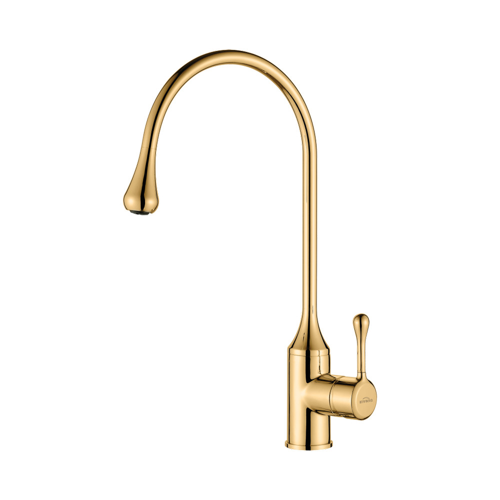 Invena PINGO GOLD konyhai csaptelep, arany, PVD bevonat