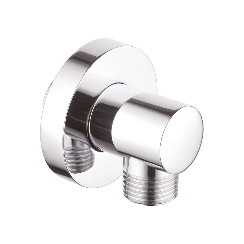 Invena Sarokcsatlakozó zuhanycsőhöz, kerek, 1/2" , króm Invena Sarokcsatlakozó zuhanycsőhöz, kerek, 1/2" , króm
